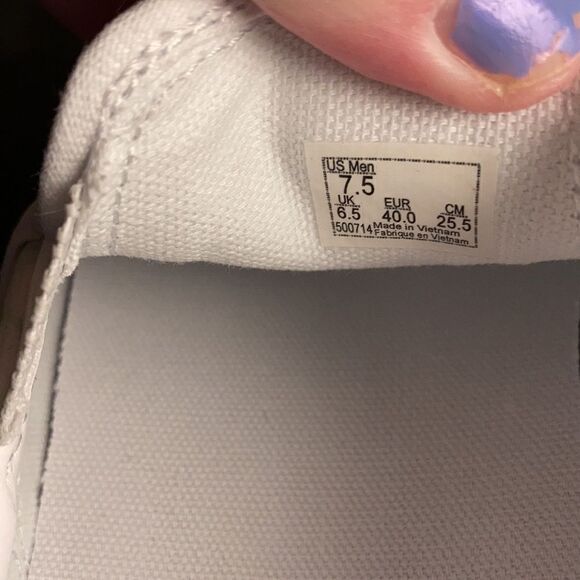 1 LEFT! 7.5 Vans Skate Slip On Glow White - Picture 6 of 11